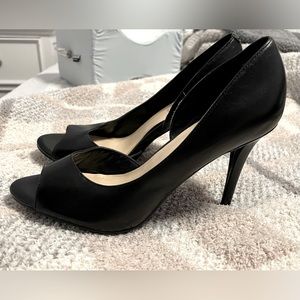 Black Nine West Peep Toe Pumps